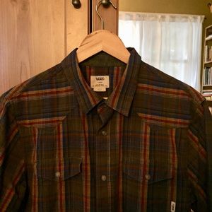 Vans Multicolored Plaid Short Sleeve Snap Shirt